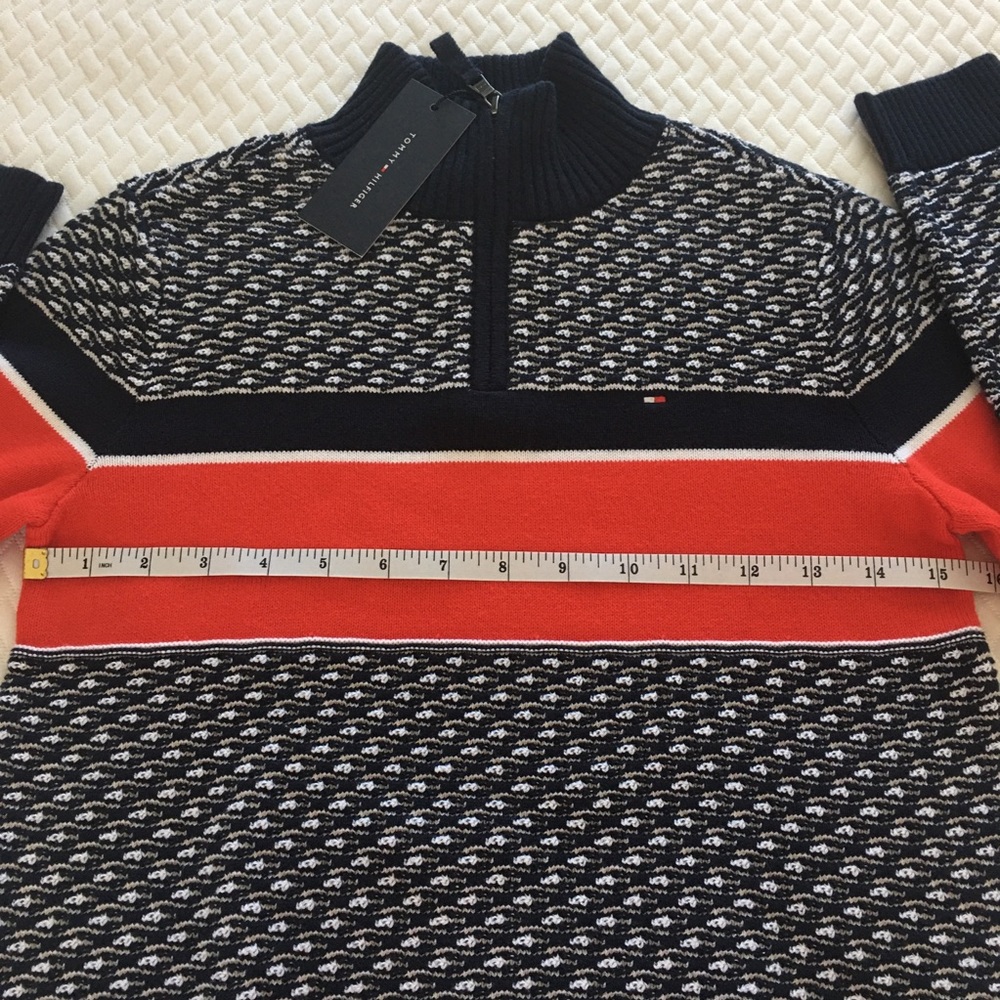 Tommy Hilfiger Half Zip Size 8 Kids Medium - Picture 4 of 6